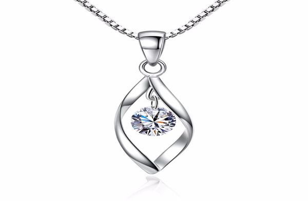 

2018 woman pendant necklace with corrugated chain vintage simple diamond design necklaces new arrival fashion jewelry8386236, Silver