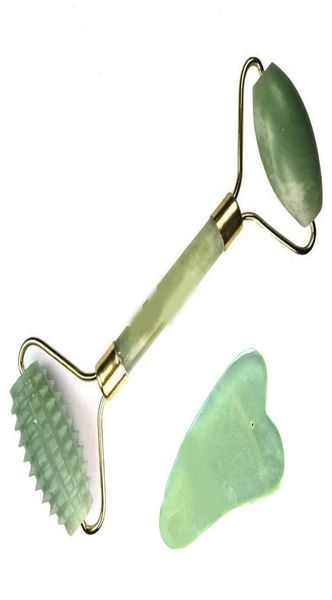 

facial massage roller double heads jade stone face lift hands body skin relaxation slimming beauty health skin care tools3770210