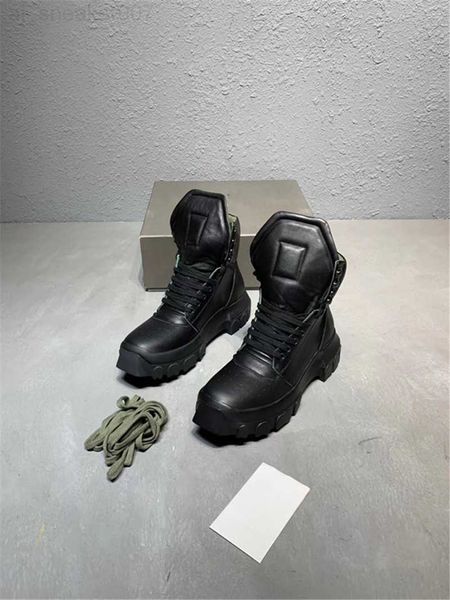 

boots rick designer boot ankle men owens shoe shoes fashion sneakers street dancing rock canvas lace up high women booties t2ku
