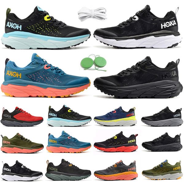 

hoka one one challenger atr 6 mens running shoes hokas sneaker triple fiesta black white atlantis blue radiant yellow orange bred men women