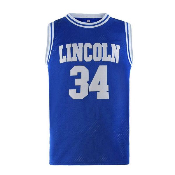 

embroidered basketball uniform blue 34 hip hop jersey us large vest, Black;red