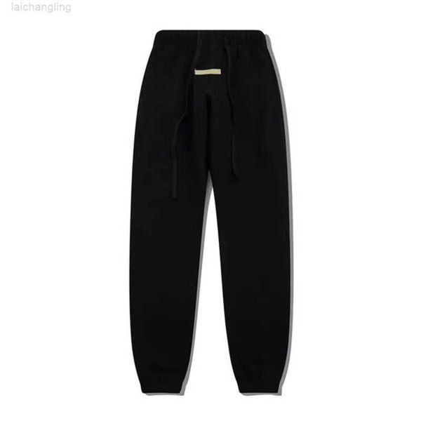 

mens pants designer ess reflective womens elasticity men sports loose silocone letters sweatpants drawstring trousers casualjrnx, Black