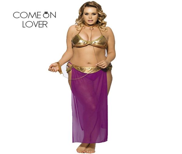 

comeonlover plus size lingerie cosplay lingerie dress harem slave exotic costumes dancer clothes ri70014 ly2453753, Red;black
