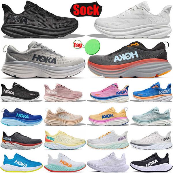 

hoka hokas one bondi clifton 8 9 shoes for men women carbon x 2 mens womens shoe triple black blanc de blanc trainers sneakers top