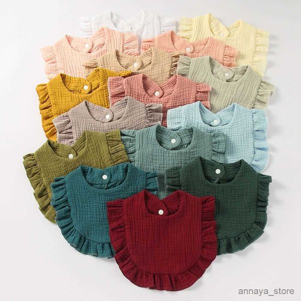 

bibs cloths baby bibs feeding scarf cotton soft ruffle bib dribble cloth for newborn toddler r230628