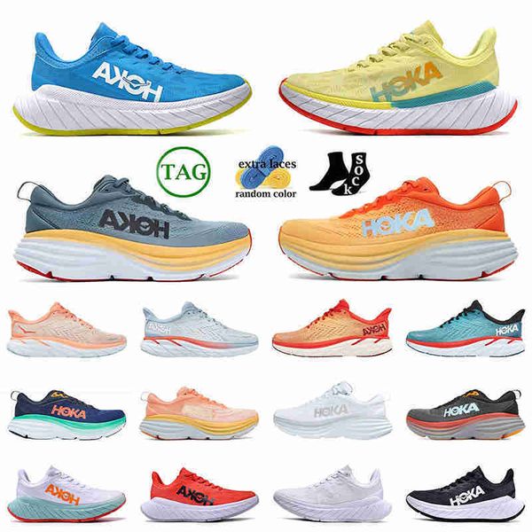 

hoka one men women running shoes designer hokas bondi 8 amber yellow navy anthracite castlerock carbon x2 yellow blue orange clifton 8 sneak