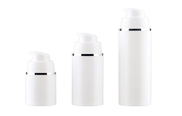

15 30 50ml white empty airless pump bottles vaccum travel lotion pump containers airless lotion dispenser refillable cosmetic bott4536013