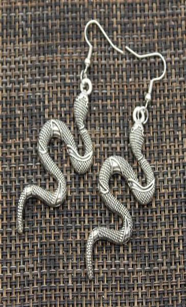 

trendy vintage snake shape dangle earrings for women girl retro drop earrings cute small object earring jewelry6575973, Golden;silver