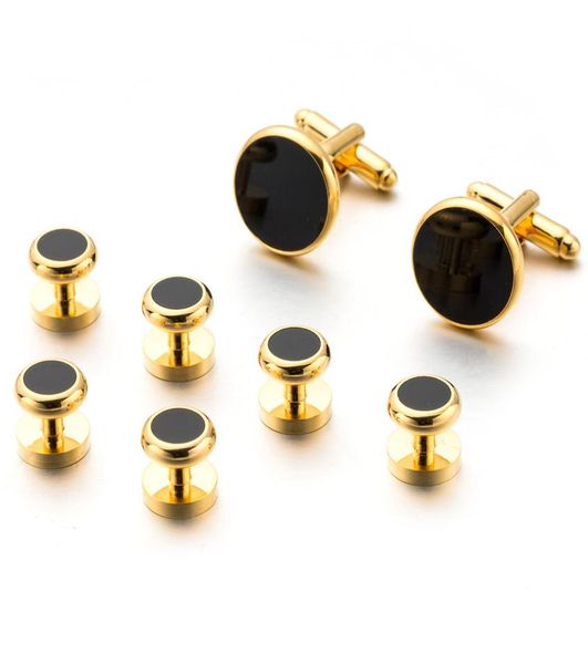 

8pcs multi color tuxedo shirts cufflinks cuff studs set cufflink for men039s shirt wedding jewelry4013705, Silver