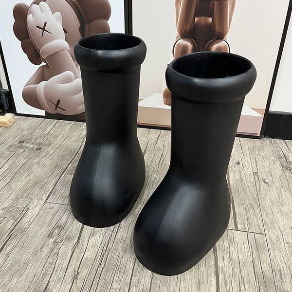 

netizen rainshoes fashion couple eva astro boy big red boots, Black