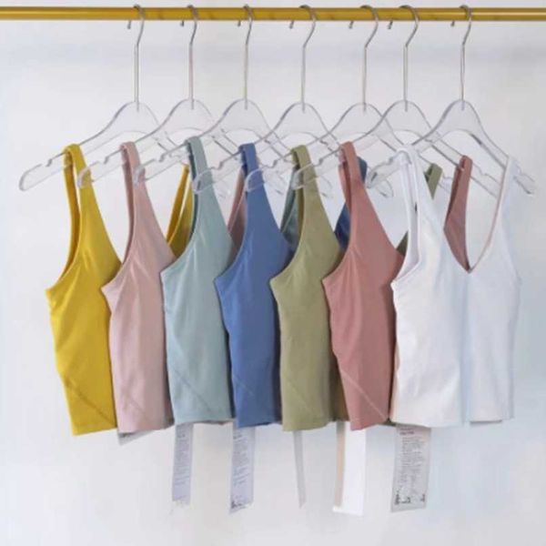 

lulus align tank summer u-shaped yoga suit women's sports u-shaped vest bra fitness and beauty back lined chest pad vest