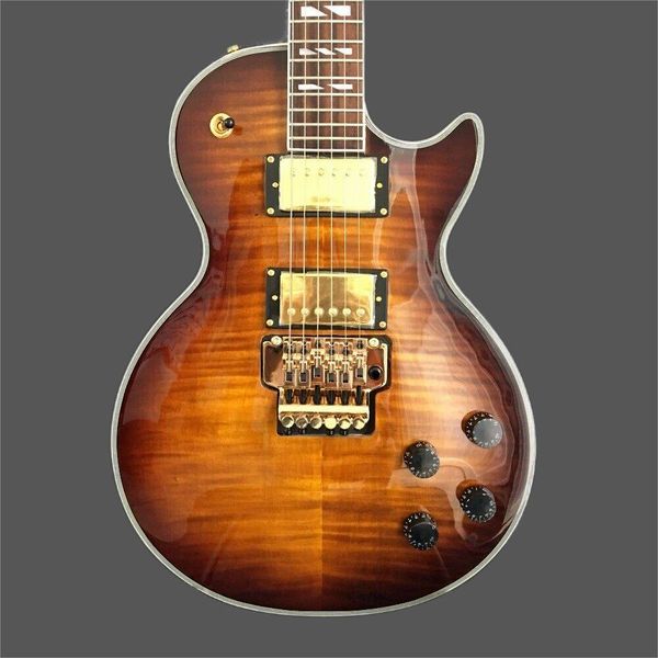 

electric guitar manufacturer, brown vibrato, standard, custom