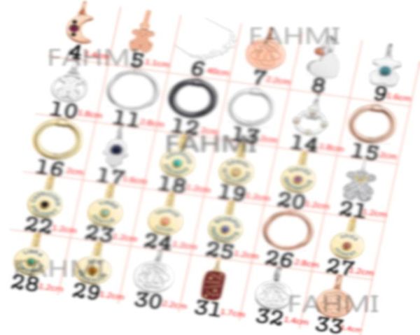 

2021 fahmi 100s925 sterling silver cute bear gold rose european youth pendant womens fashion jewelry gift custom zircon party ori7392964