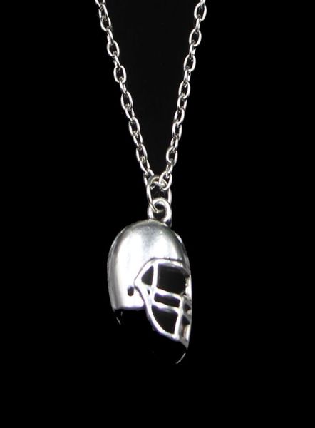 

fashion 2015mm soccor football helmet pendant necklace link chain for female choker necklace creative jewelry party gift3373031, Silver