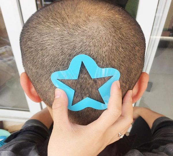 

hair styling tattoo template stencil trimmer salon barber diy hairdressing model1708012