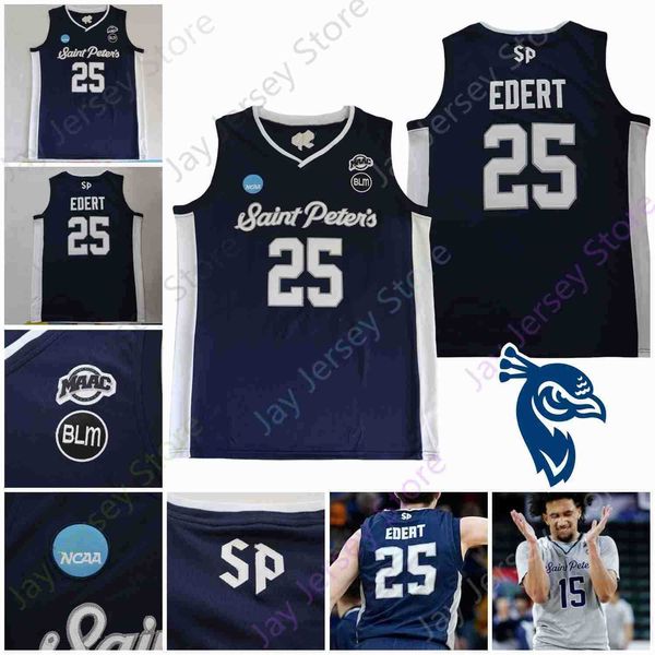 

ncaa college st. peter's peters peacocks basketball jersey daryl banks iii kc ndefo doug edert matthew lee fousseyni hassan drame jayle, Black;red