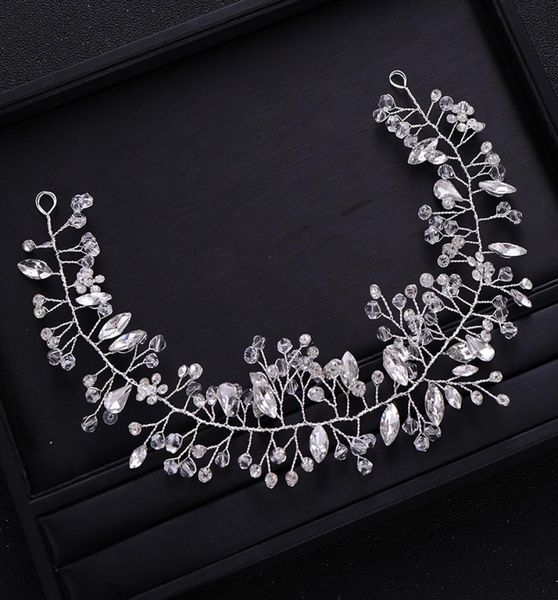 

handmade silve crystal rhinestone wedding headband tiara bridal headpiece hair vine women hair jewelry wedding hair accessories3740918, Slivery;golden