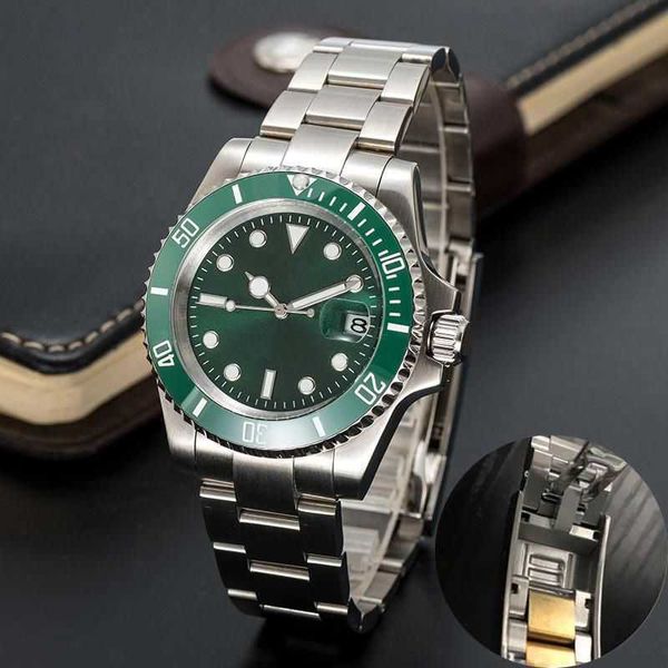 

watches 2022-mens 40mm mechanical watch blue black ceramic sapphire, Slivery;golden
