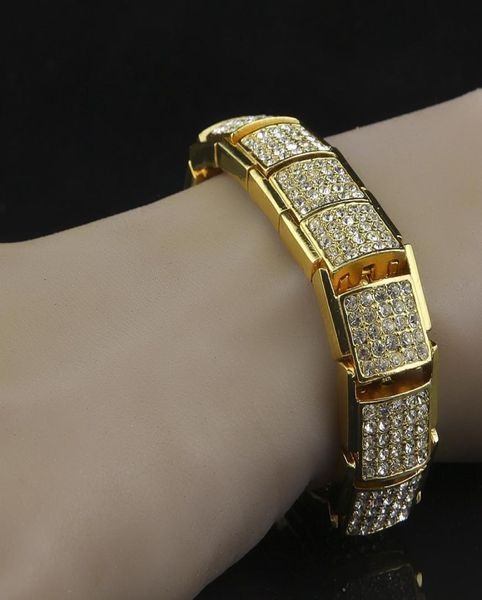 

wholediamonds bracelet men039s hip hop bracelet9674897, Golden;silver