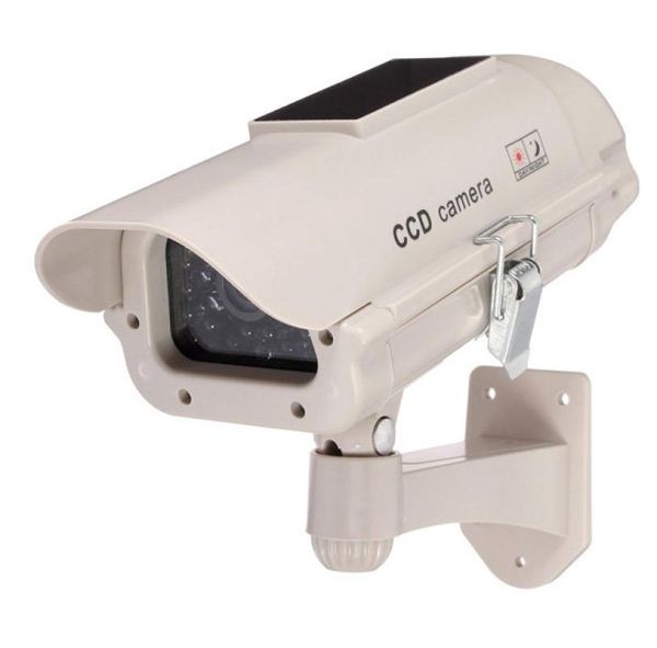 

2300 solar power dummy decoy fake security simulation camera surveillance blinking led6544497