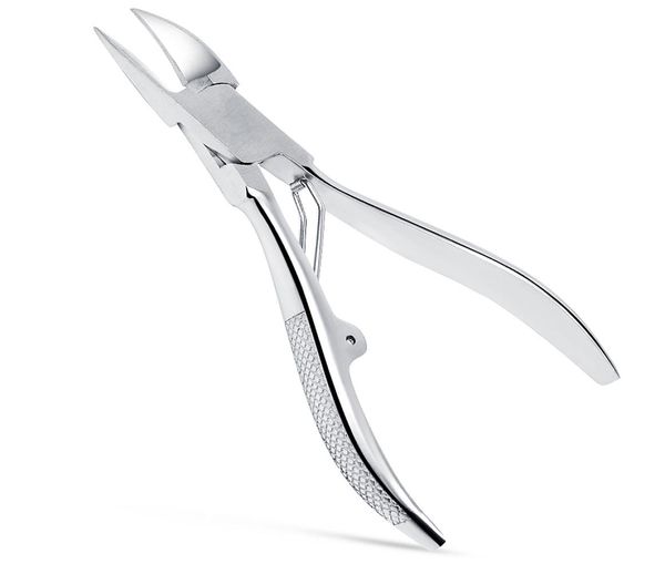 

toenail clipper heavy duty nail clipper with antislip handle stainless steel nail cutter nail scissor for thick and ingrown toena7684959, Silver