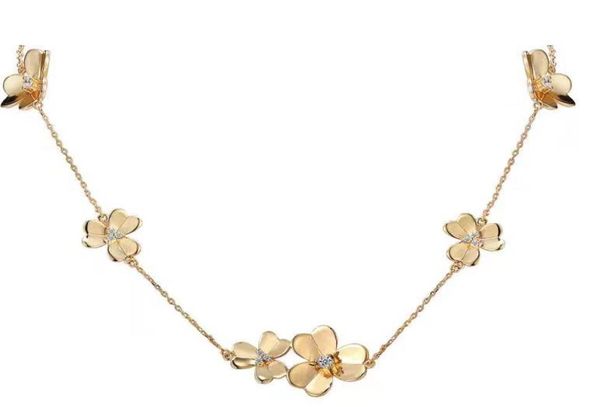

three leaf charming chokers necklaces designer jewelry for women party wearing4832782, Golden;silver