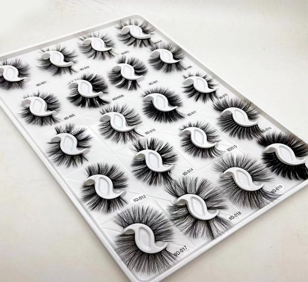 

ups 20 pairs 3d slik eyelashes handmade makeup 3d synthetic lashes natural false eyelashes long eyelashes extension faux lash2041484