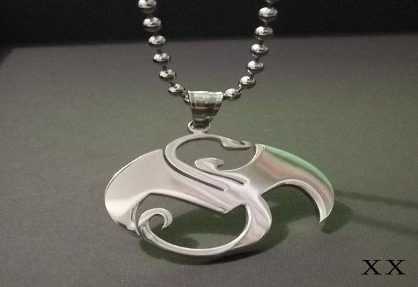 

tech n9ne strange music charm pendant stainless steel jewellery juggalo 1 28in ship accept personality custom7736498, Silver