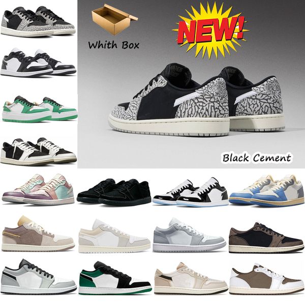 

2023 jumpman 1 low basketball shoes 1s reverse mocha black phantom voodoo fragment cactus jack lows panda unc tear away silver mens trainers
