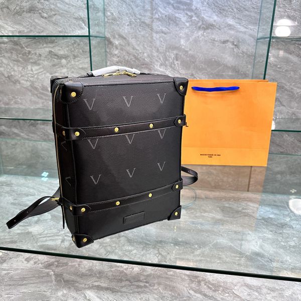 

designer backpack luxury brand purse double shoulder straps backpacks women wallet real leather bags lady plaid purses duffle luggage by bra