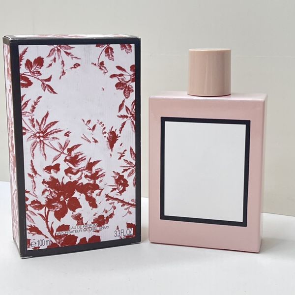 

luxury brand beautifully packaged flower series perfume 100ml five colors: green red black pink yellow long time lasting spray fragrance fas