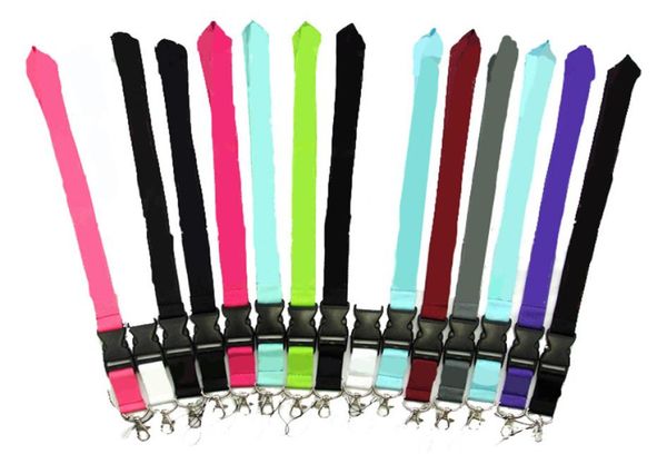 

whole lot mix 20pcs solid color lanyard for mp3 mp4 cell phone key chain lanyards4014971, Silver