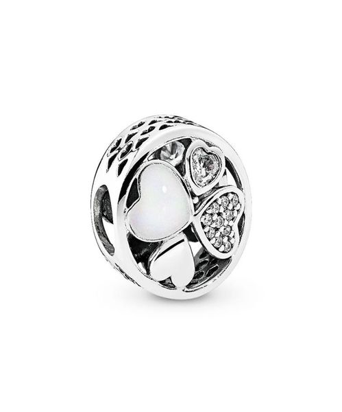 

2020 authentic ale 925 sterling silver hearts of love charms beads fit charmes style bracelet for diy fashion jewelry des7605640, Black