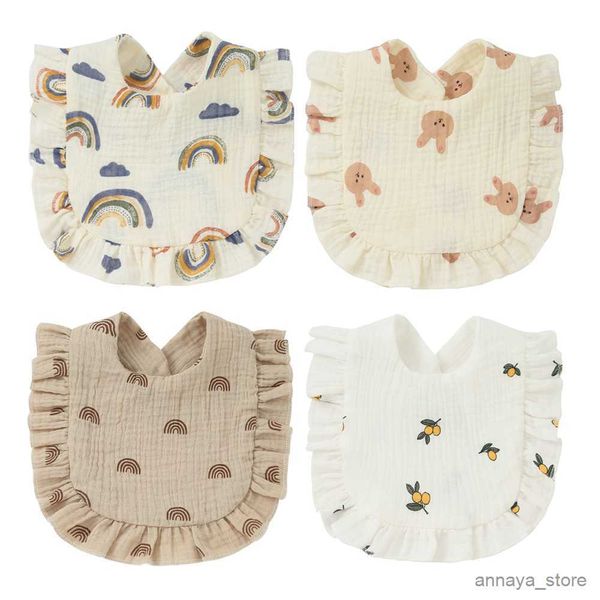 

bibs cloths colors style baby feeding bib ruffle floral saliva towel cotton bibs cloths for newborn toddler kid r230628