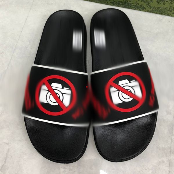 

2023 fashion designer slippers women sliders foam runners pure sandals resin runners sliders 35-40 with box -572, Black