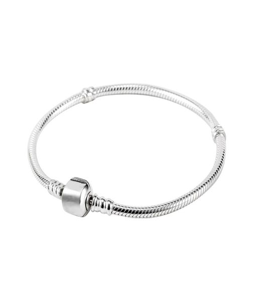 

factory wholesale 925 sterling silver plated bracelets 3mm snake chain fit charm beads bracelet jewelry making for men women6749545, Golden;silver