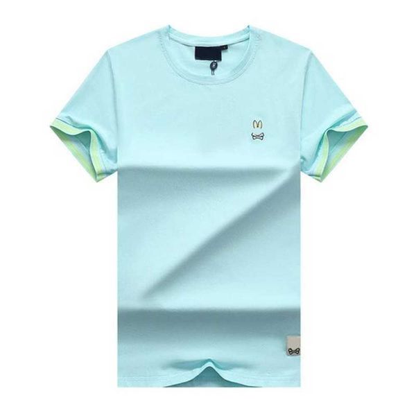 

mens t-shirts designer casual t shirt polos summer slim psycho bunny print round neck tee short sleeve fit breathable crew neck accessory uq, White;black