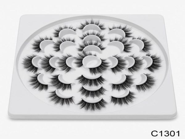 

sell 13 pairs thick handmade full strip eyelashes 3d mink lashes volume soft lashes false eyelashes6434076