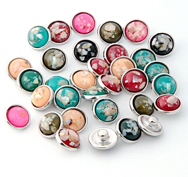 

60pcs lot 12mm snap button charms resin amber snaps for bracelet necklace rings jewelry chunk1458033