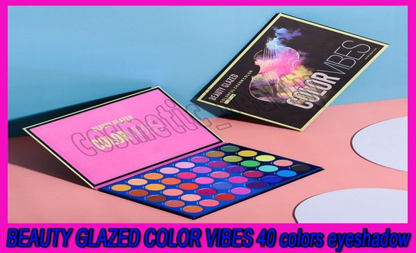 

beauty glazed color vibes 40 colors eyeshadow matte shiny lasting pigmented palette pearly eyes powder makeup2261379