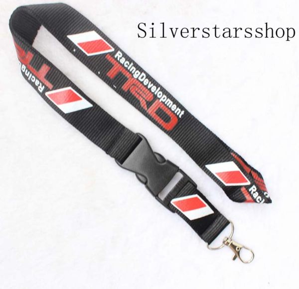 

trd lanyard keychain quick release corolla tacoma prius sided print6383181, Silver