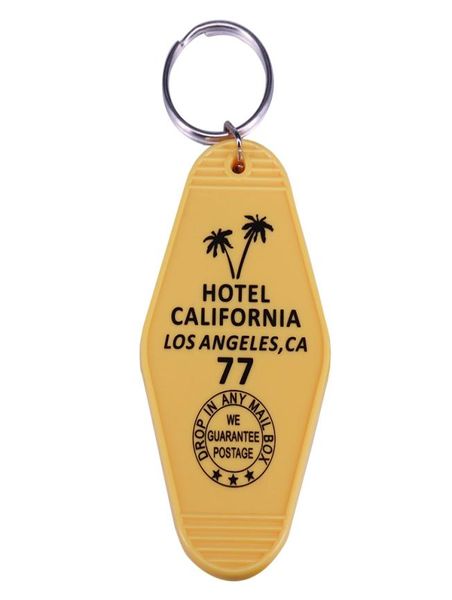 

el california hit song inspired yellow key tag eagles fans classic collection4126792, Gray