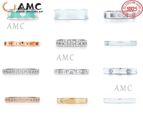 

jewelry female fashion luxury with side stones couple ring gold s925 high polished engagement gift to women2811297, Silver