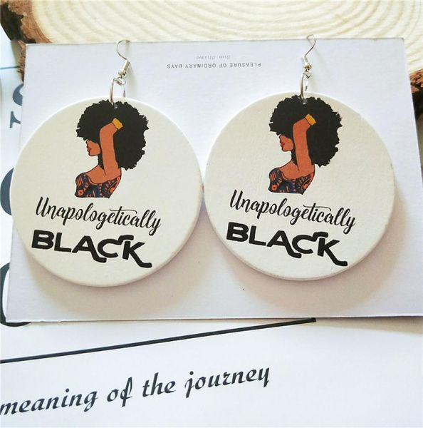 

exaggerated geometric round wooden earrings fashion wood earrings5630107, Silver