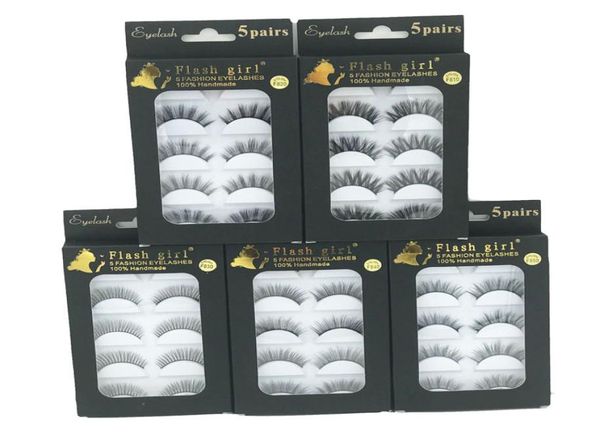 

flash girl brand f810 f820 f830 f840 f850 factory whole 5 models 5pais eye lashes natural 5 pairs 3d mink eyelashes with3455517