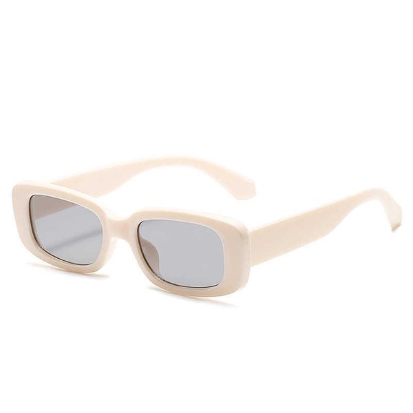 

sunglasses sunglasses for men and women small square gm uv protection thick frame, White;black