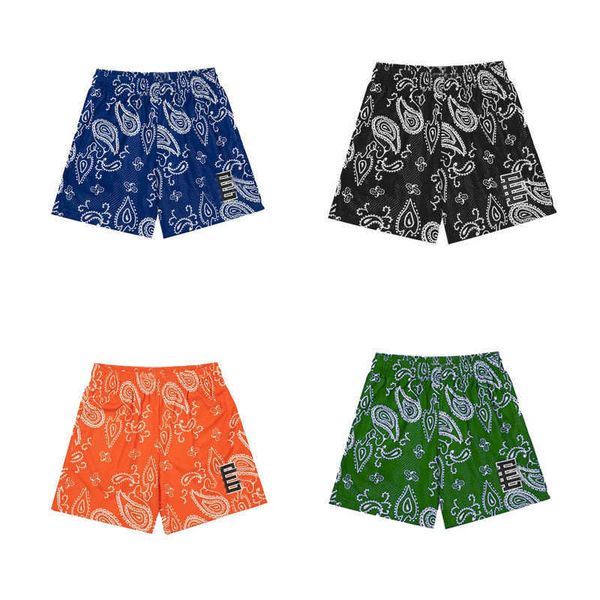 

men's shorts summer designer europe and the united states new mesh printing pants casual wind american basketball shorts thin section f, White;black