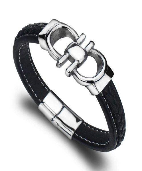

bangle leather bracelet men039s jewelry gift scy115301239877486, Black