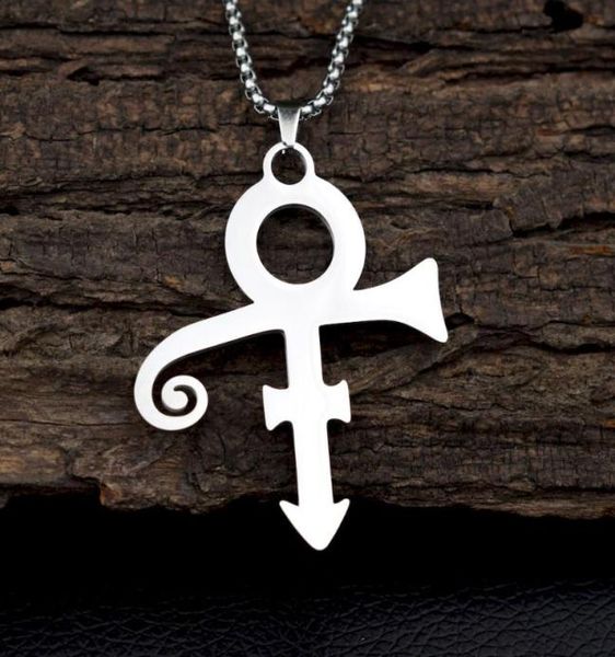 

stainless steel prince symbol necklace0123456789102727883, Silver