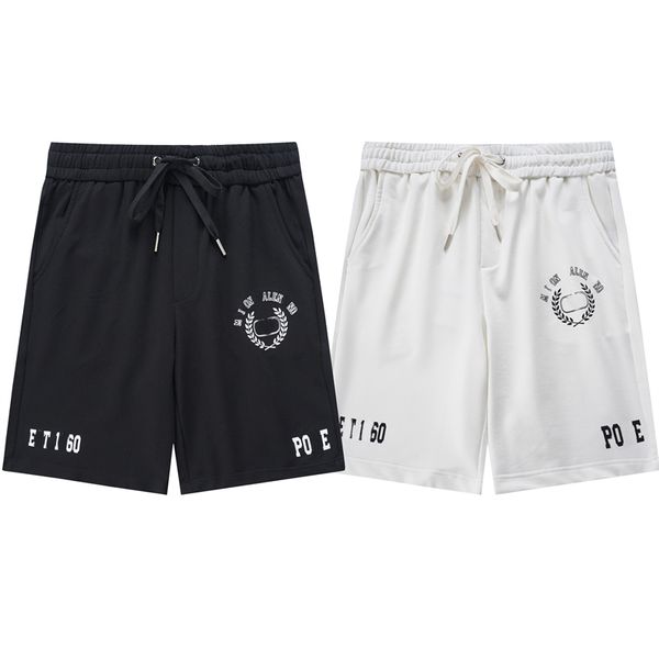 

reflective high street shorts men's casual sports pant loose oversize style drawstring short pants trend designer, Black